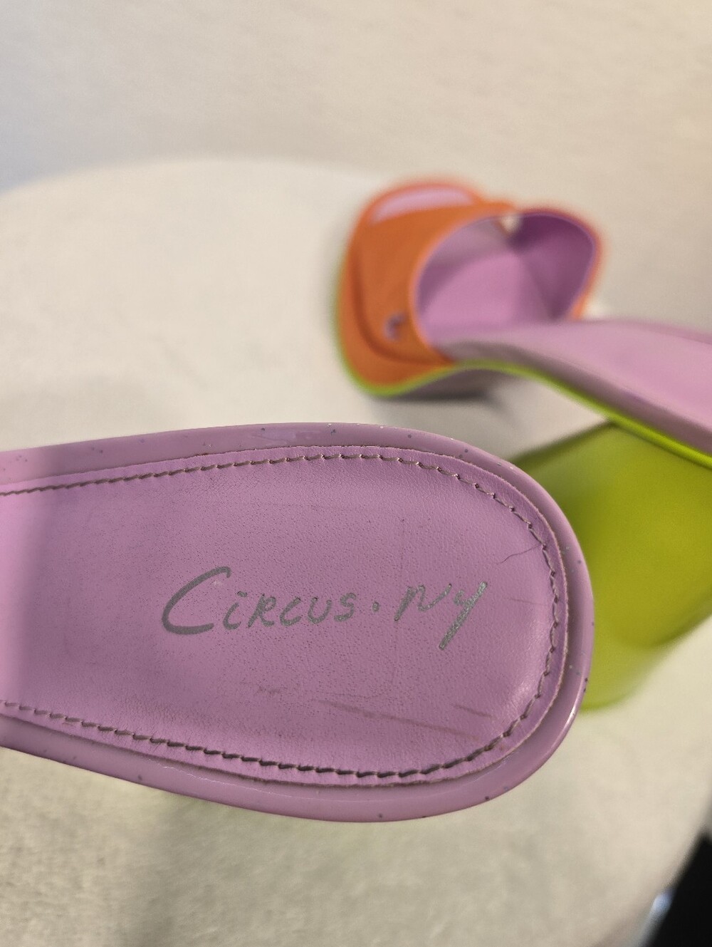 Circus By SAM EDLEMAN Barbiecore 4.5 Inch Cone Heel Retro Slide Cosplay Shoes7.5 - Picture 9 of 16